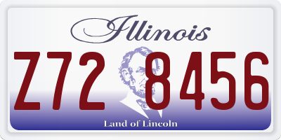 IL license plate Z728456