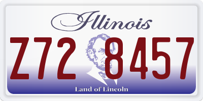 IL license plate Z728457