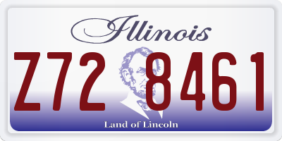 IL license plate Z728461