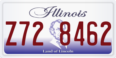IL license plate Z728462