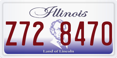 IL license plate Z728470