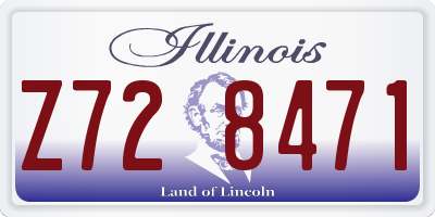 IL license plate Z728471