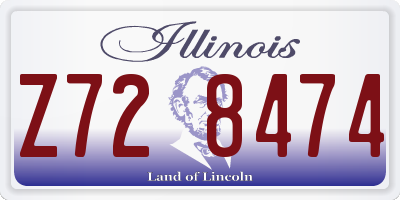 IL license plate Z728474