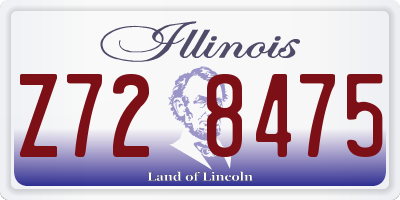 IL license plate Z728475