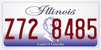 IL license plate Z728485