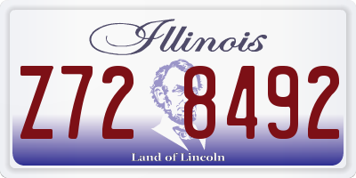 IL license plate Z728492