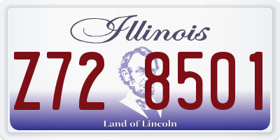 IL license plate Z728501