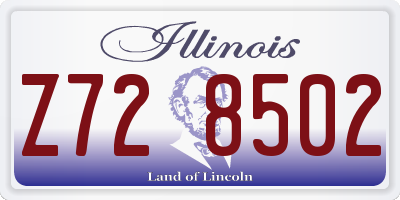 IL license plate Z728502