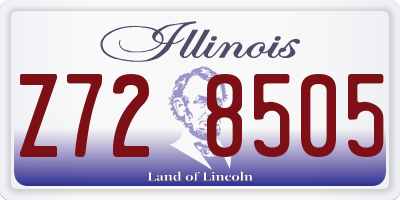 IL license plate Z728505