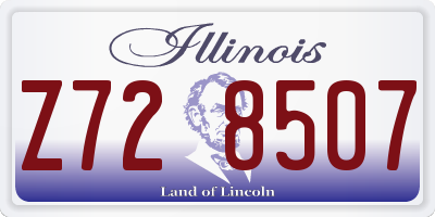 IL license plate Z728507