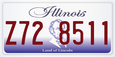 IL license plate Z728511