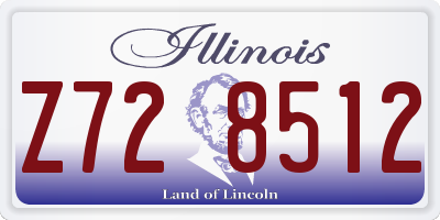 IL license plate Z728512