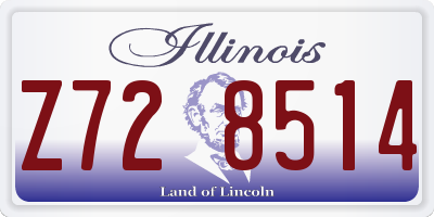IL license plate Z728514