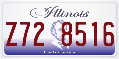 IL license plate Z728516