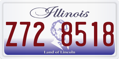 IL license plate Z728518