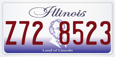 IL license plate Z728523