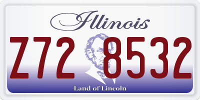 IL license plate Z728532