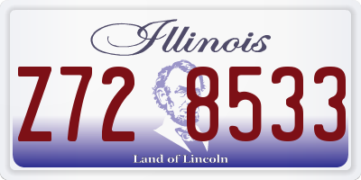 IL license plate Z728533