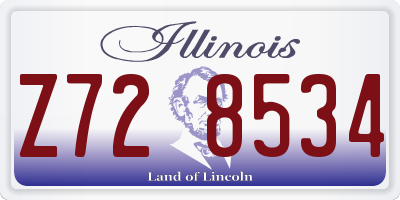 IL license plate Z728534