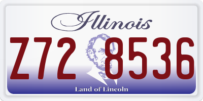 IL license plate Z728536