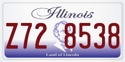 IL license plate Z728538