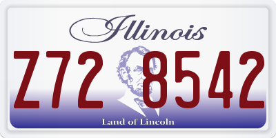 IL license plate Z728542