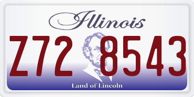 IL license plate Z728543