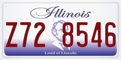 IL license plate Z728546