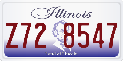 IL license plate Z728547