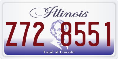 IL license plate Z728551