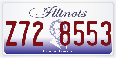 IL license plate Z728553