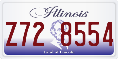IL license plate Z728554