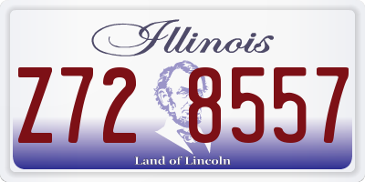 IL license plate Z728557