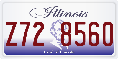IL license plate Z728560