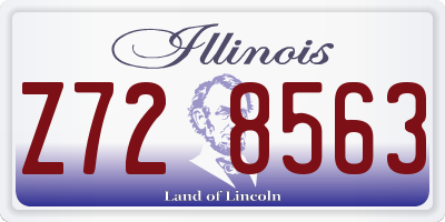 IL license plate Z728563