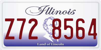 IL license plate Z728564