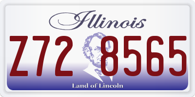 IL license plate Z728565