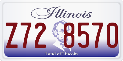 IL license plate Z728570