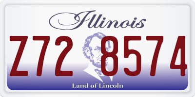IL license plate Z728574