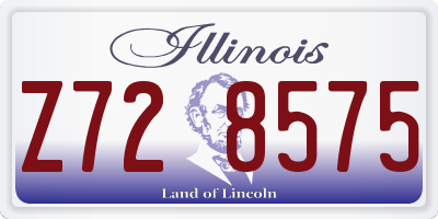 IL license plate Z728575