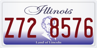 IL license plate Z728576