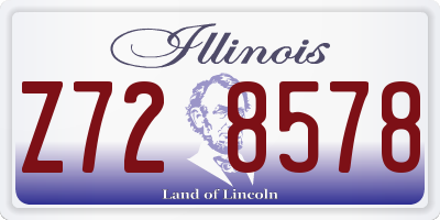 IL license plate Z728578