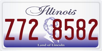IL license plate Z728582