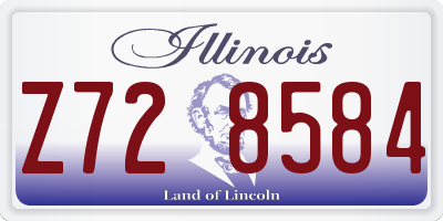 IL license plate Z728584