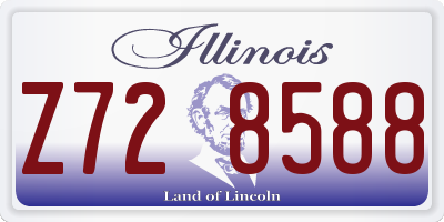 IL license plate Z728588
