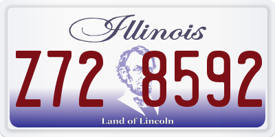 IL license plate Z728592