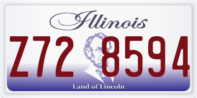 IL license plate Z728594