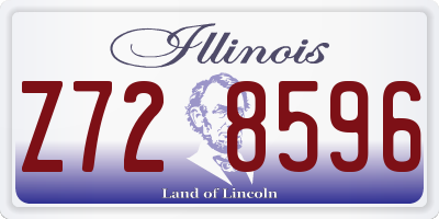 IL license plate Z728596