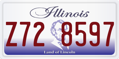 IL license plate Z728597