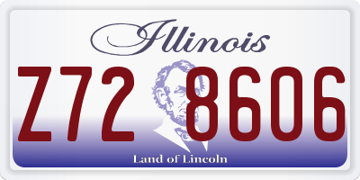 IL license plate Z728606